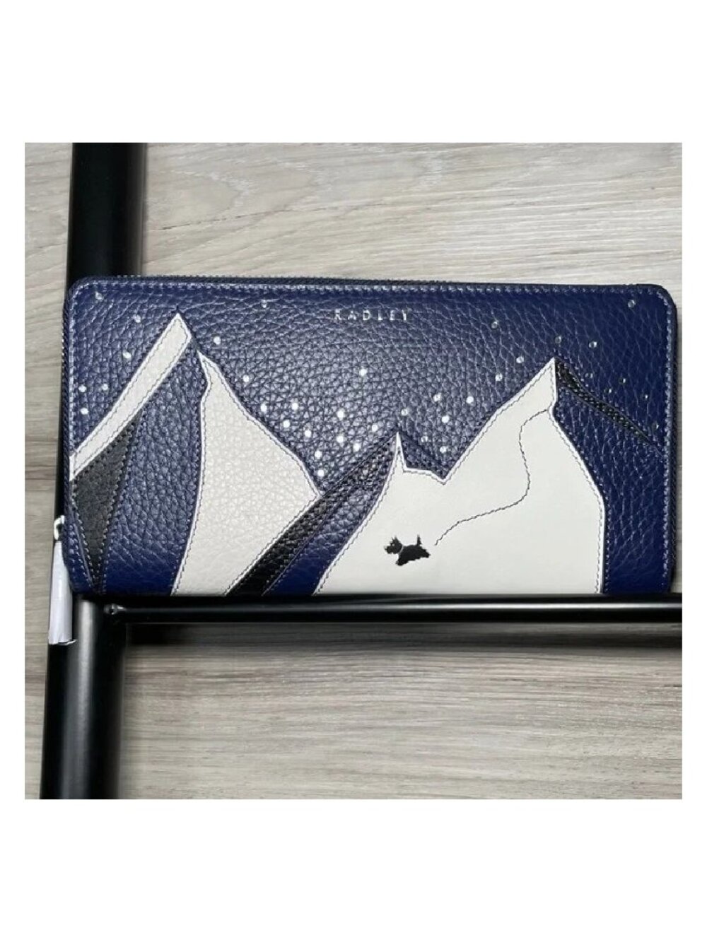 NWT- Radley London Large Zip Around Pebble Leather Wallet, Mountain Wanderer